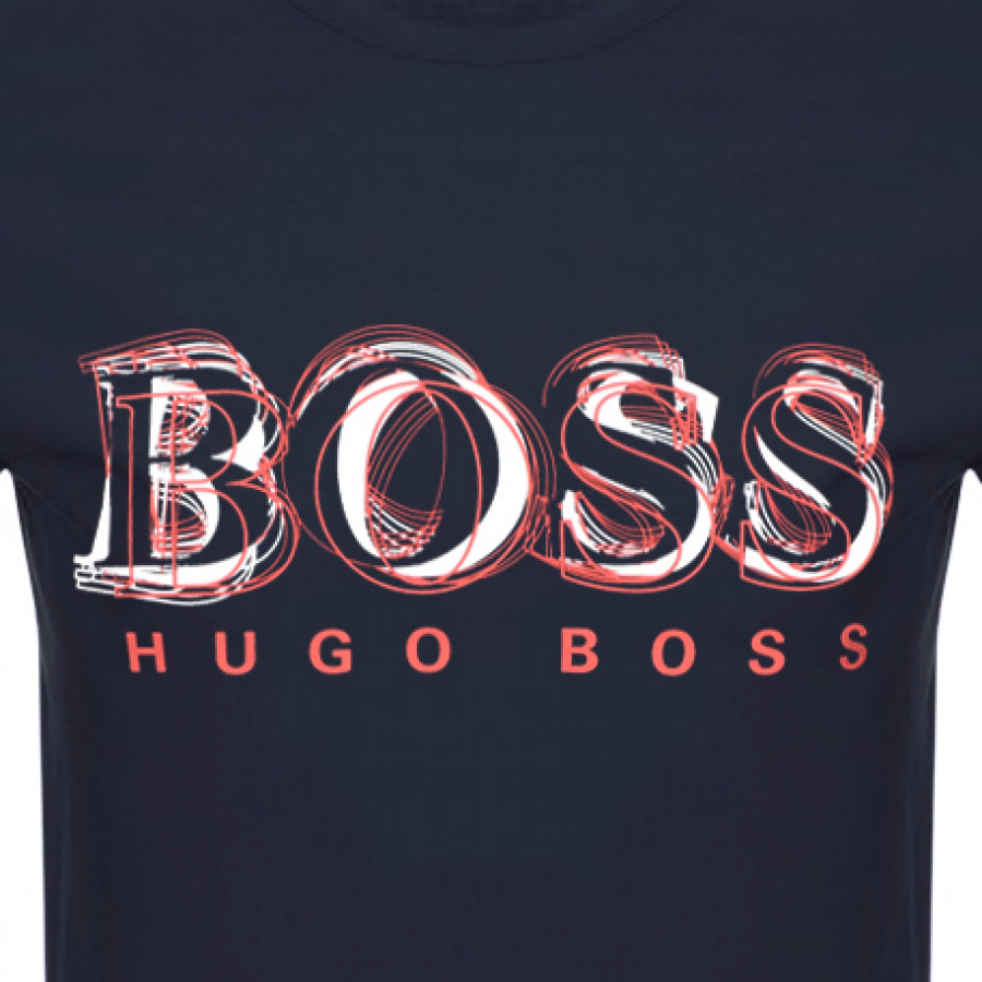 Alternative Image for ProductBOSS Athleisure Tee 4 T Shirt Navy3
